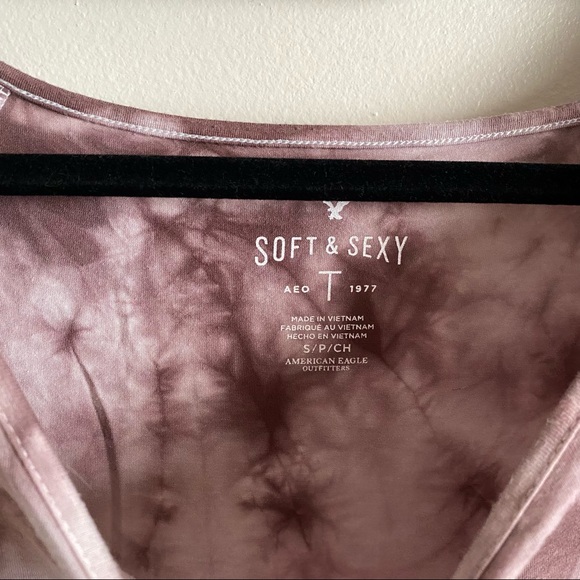 Pink and White Tie Dye Shirt - Picture 4 of 5